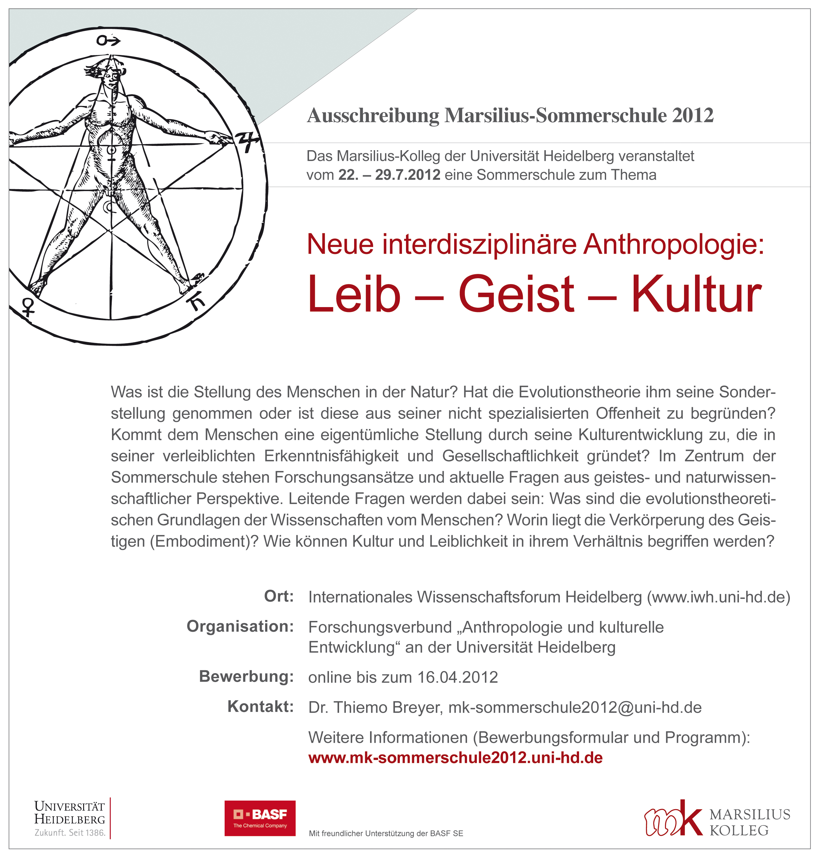 Academics-Anzeige Marsilius-Sommerschule 2012